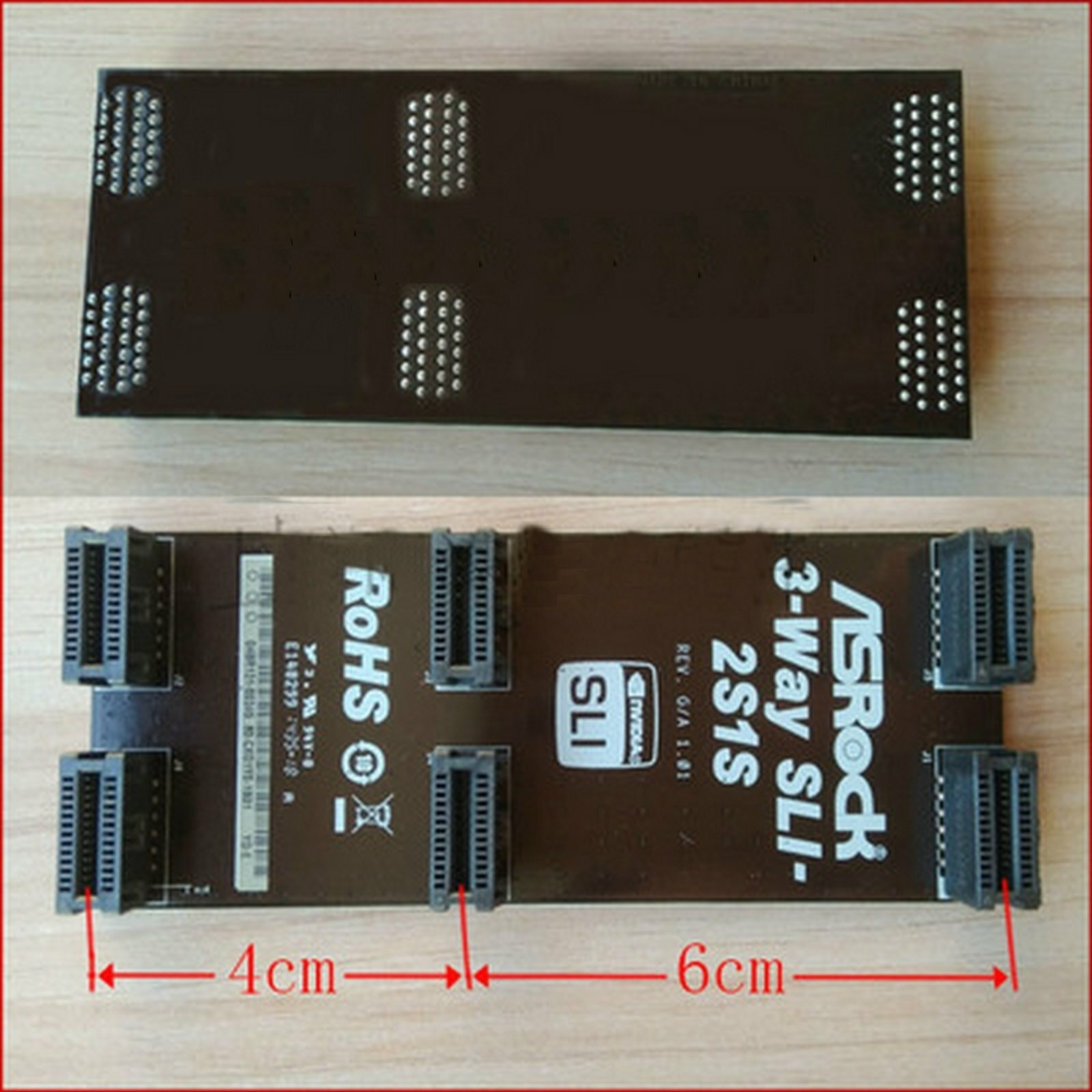 1pcs New SLI Bridge 2S1S 40mm 60mm 3-Way For ASRock NVIDIA Graphics Video Card