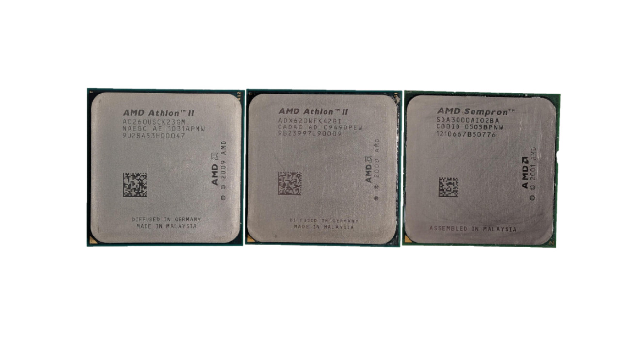 AMD CPU - Retro Athlon II Quad-Core, Dual-Core & Sempron Processors Lot of 3