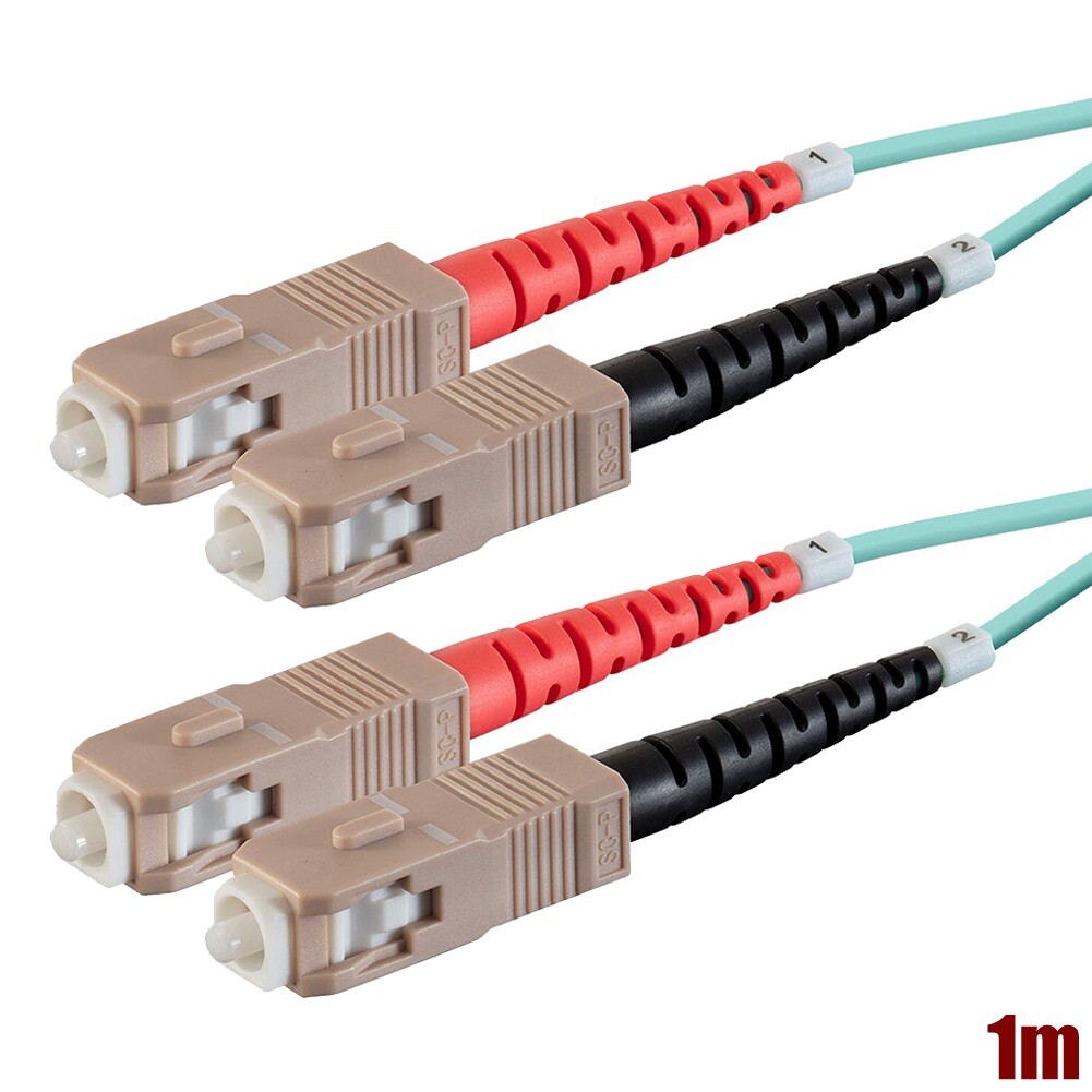 1-30M SC UPC to SC UPC Fiber Optic Multi Mode Duplex 50/125 Optical Patch Cable