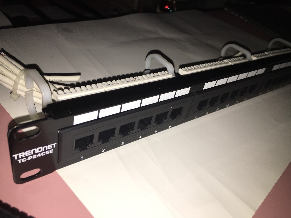 TRENDnet TC-P24C5E 24-Port Cat5e Network Unshielded Patch Panel Cat5 5e 24