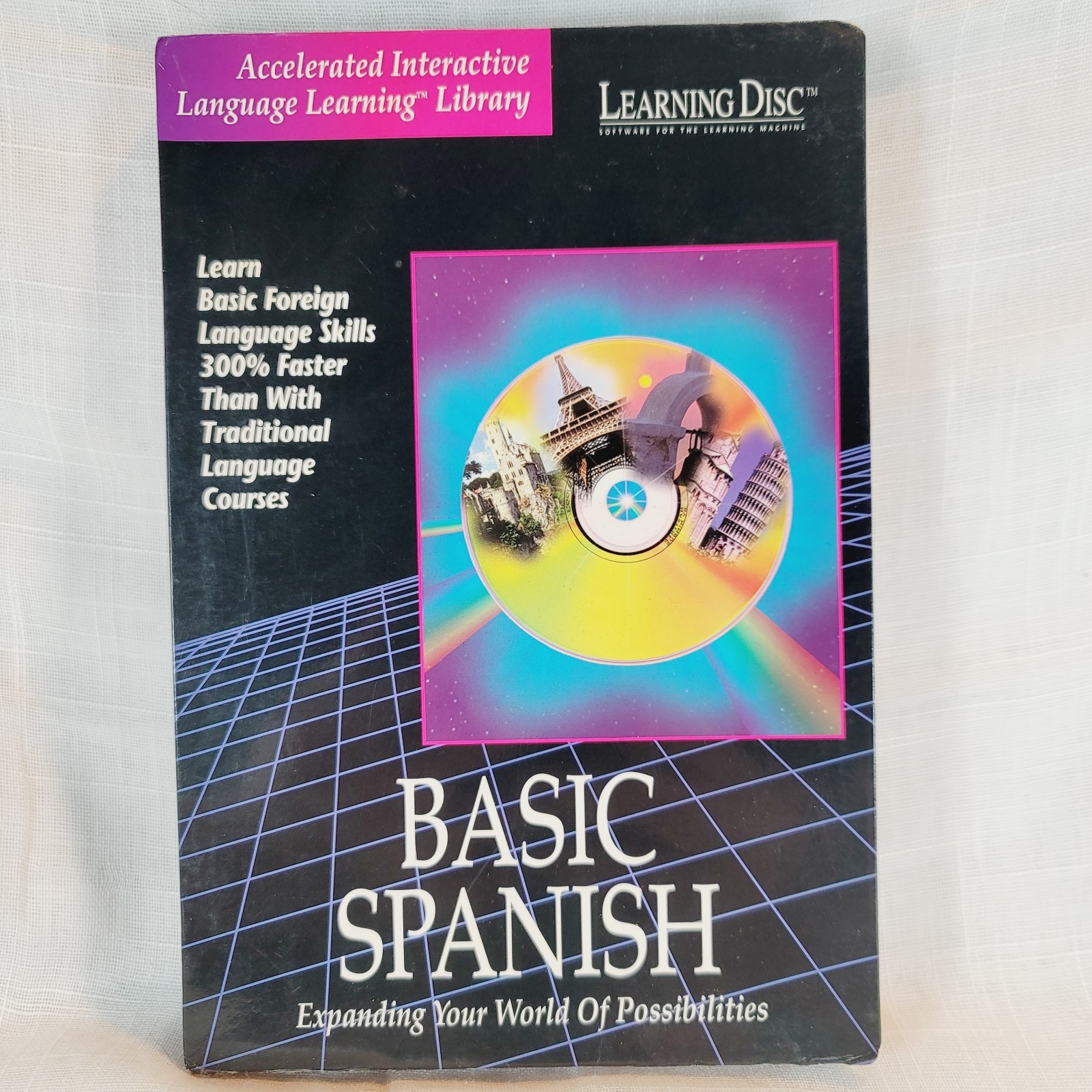 Basic Spanish Language Learning Disc For Zygon Learning Machine 1994 *Read* 