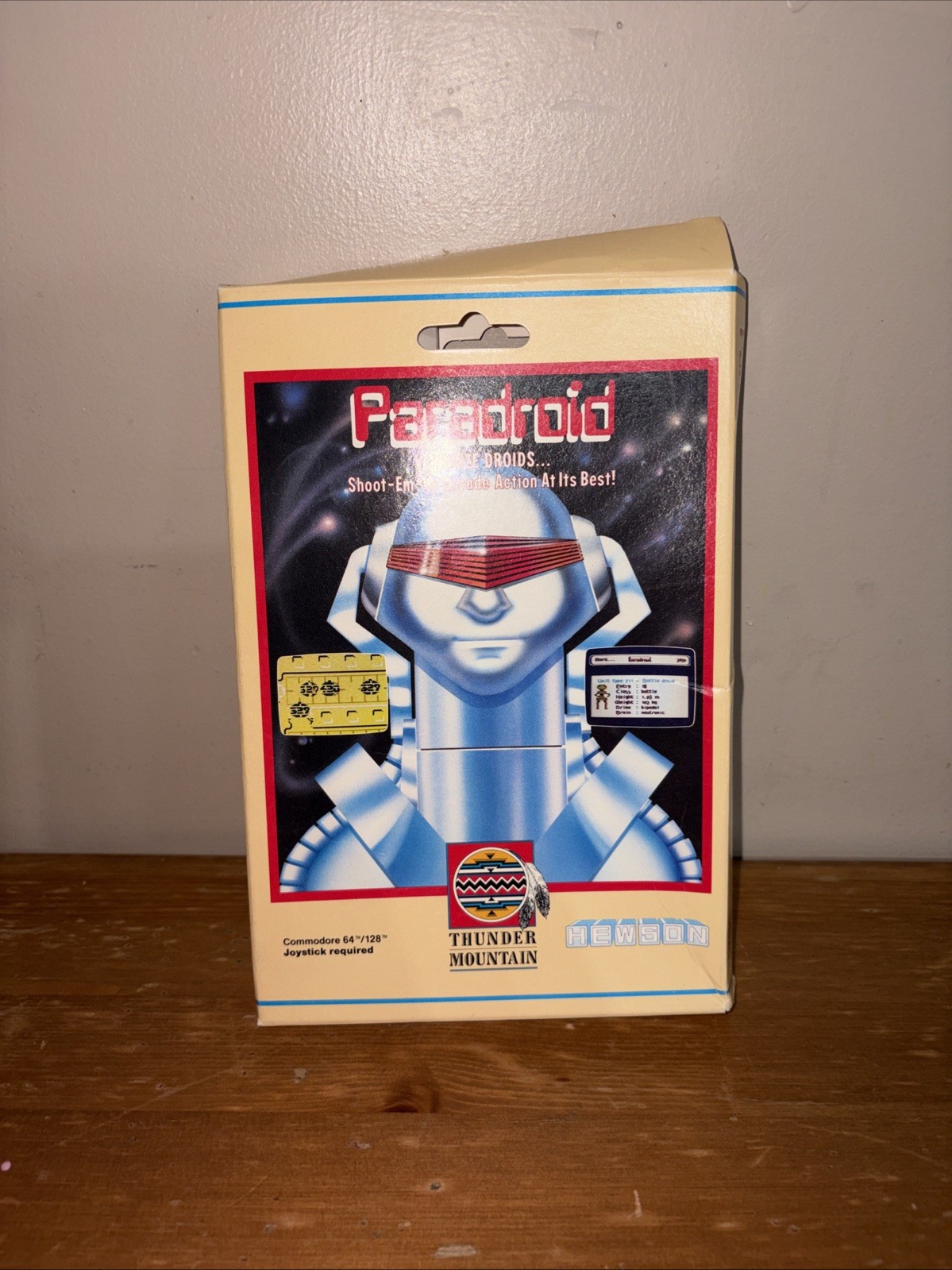 Paradroid Commodore 64 128 Thunder Mountain Box Only Vintage No Game