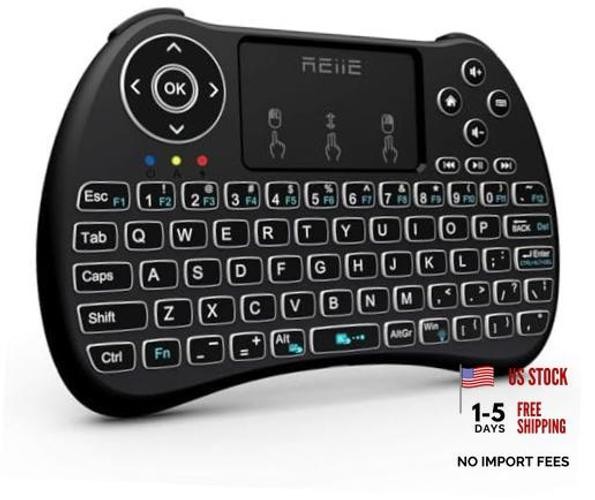 (Backlit Version) H9+ Mini Keyboard,2.4GHz Wireless Mini Handheld Smart TV