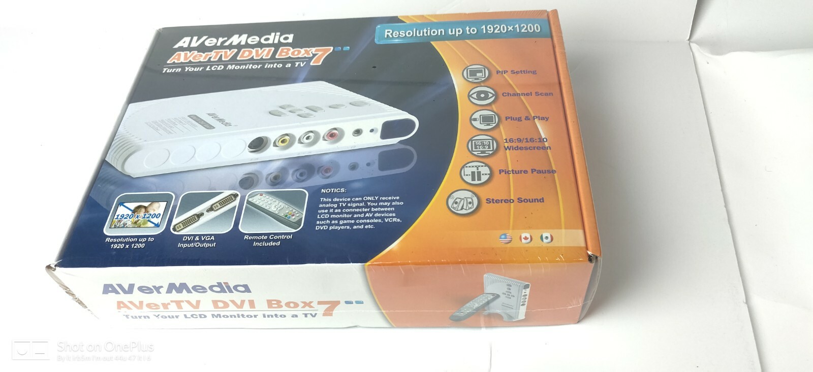 AVerMedia AverTV DVI Box 7 New with Remote