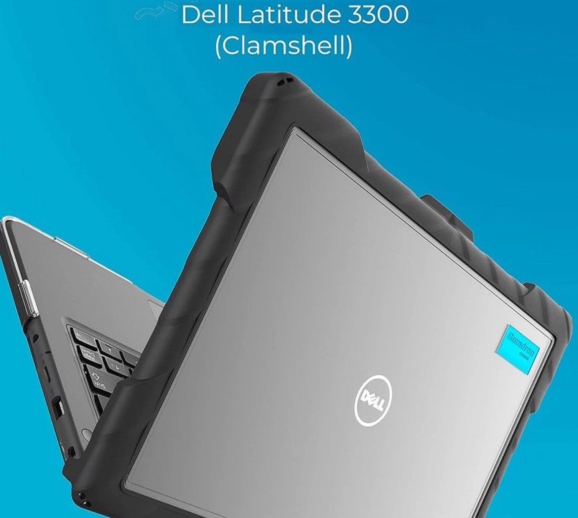 Gumdrop DropTech Laptop Case Fits Dell Latitude 3300 13 Inch Clamshell Black