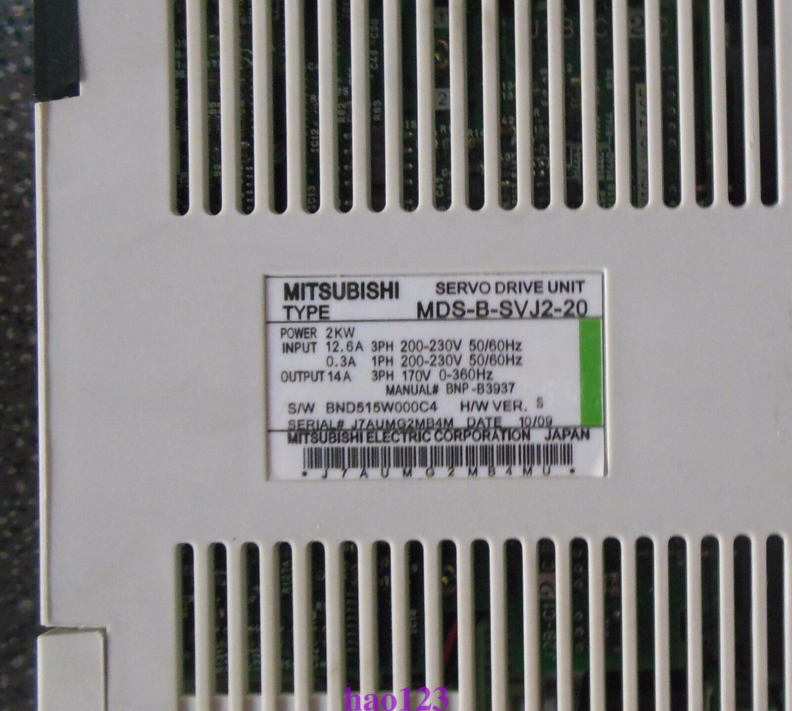 Mitsubishi MDS-B-SVJ2-20 AC Servo Drive New Box Expedited Shipping(DHL/FedEx)