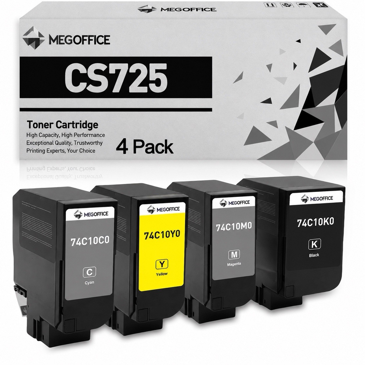 Yellow Only – No Cyan, Magenta, or Black Included CS725 Toner Cartridge 74C10Y0