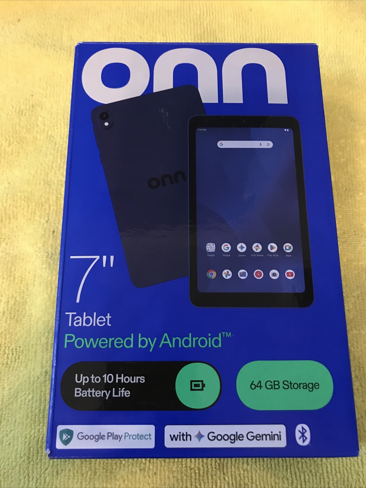 onn 7" Core Tablet, 64 GB, Android 16, Navy, OPEN BOX TESTED 3A