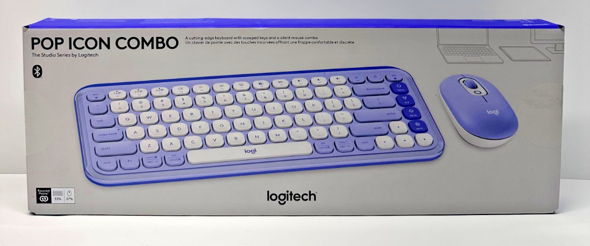 New Logitech POP ICON Combo, Bluetooth Keyboard and Mouse Combo-SEALED🔥