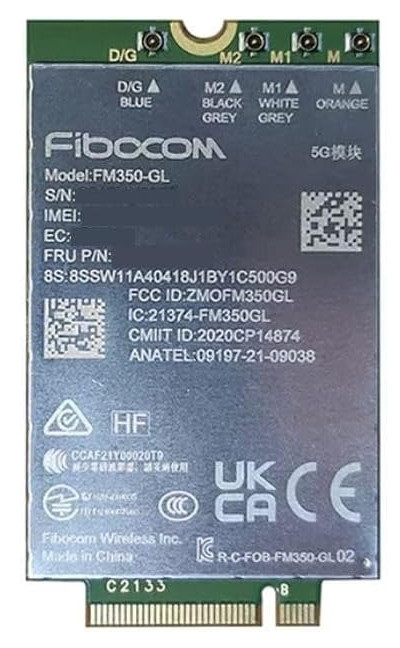 For ThinkPad X1 Yoga 8th Gen Module network card WWAN,FBC,FM350J3 5W11H85408