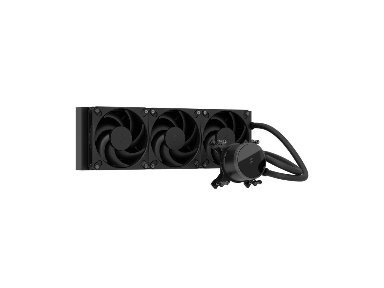 Fractal Design Radius 360 Black 360mm AIO CPU Liquid Cooler (Copper Cold Plate,