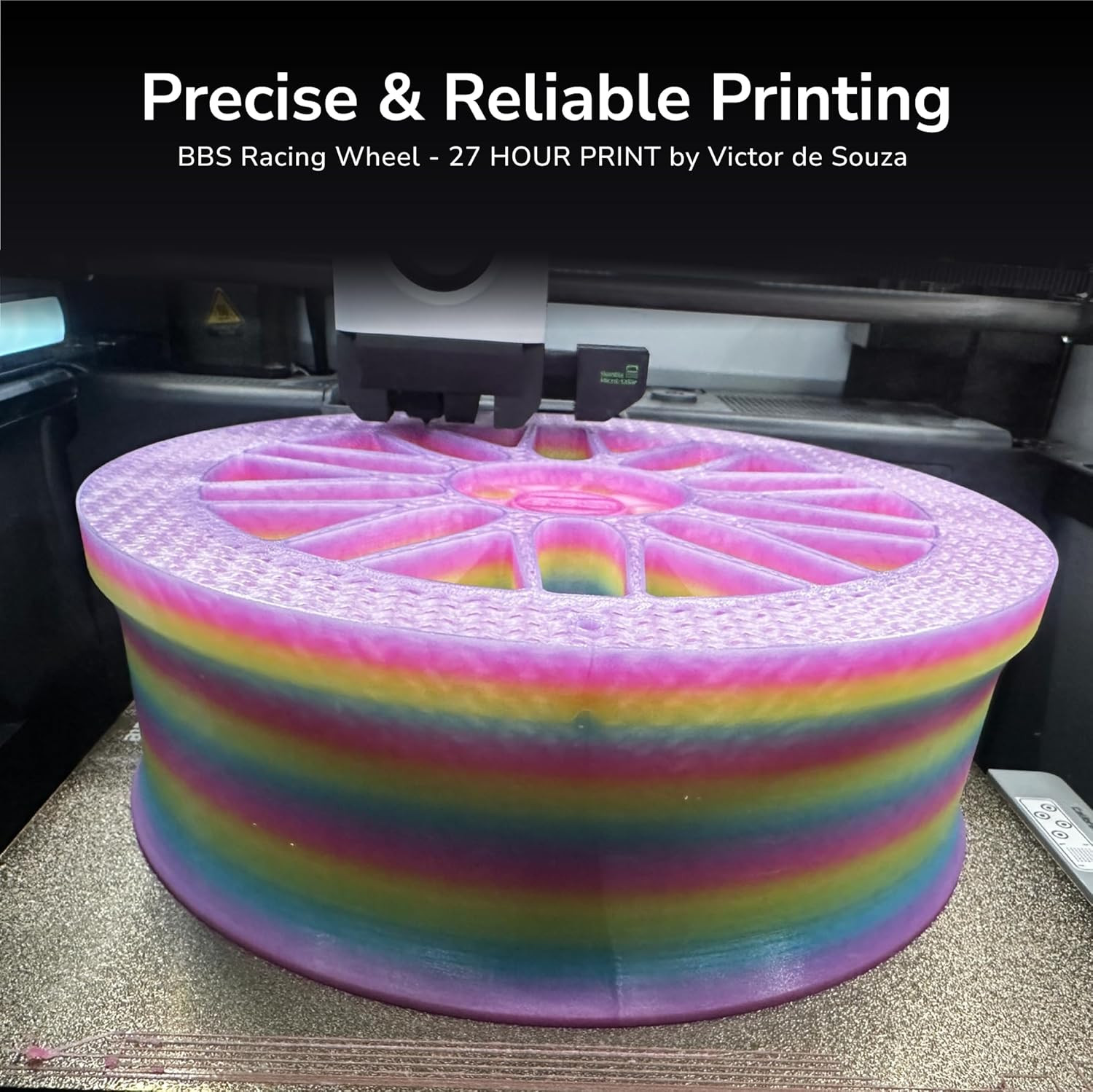 Panchroma PLA Filament, Gradient Luminous Rainbow 1.75Mm 3D Printing Filament...