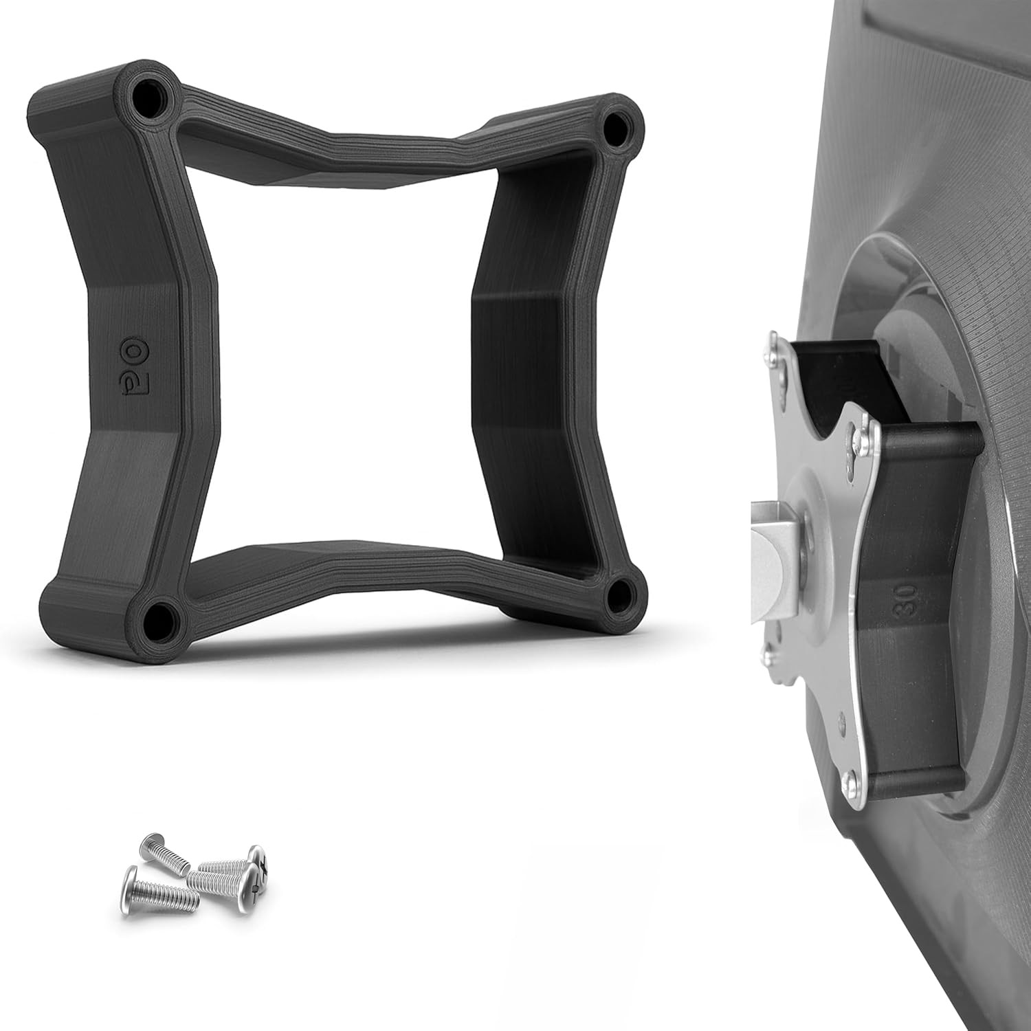 Universal VESA Spacer - 30mm Distance - Monitor Mount Adapter 75x75 mm -
