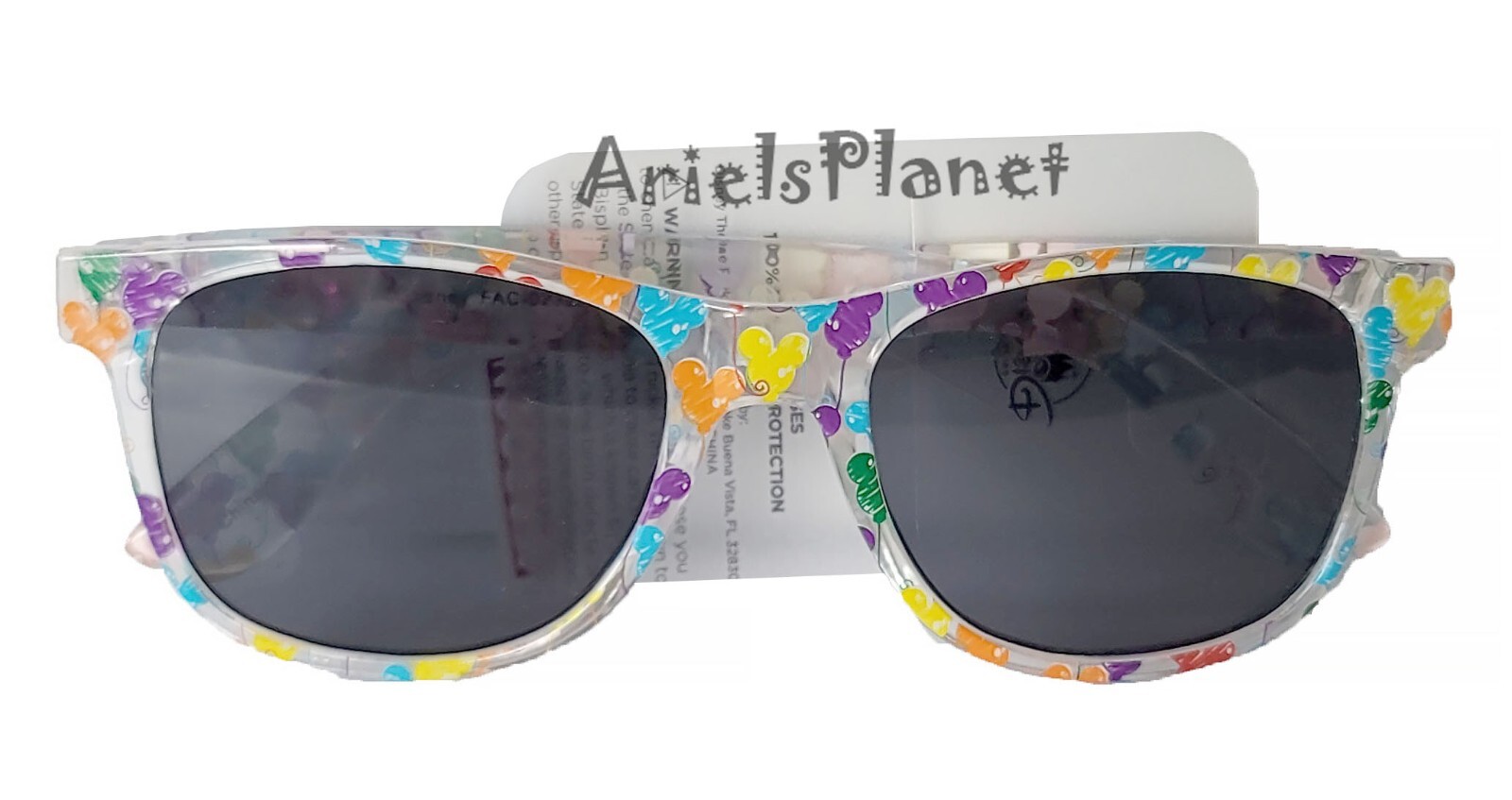 Disney Parks Mickey Mouse Ear Balloons Icons Multicolor Adult Sunglasses