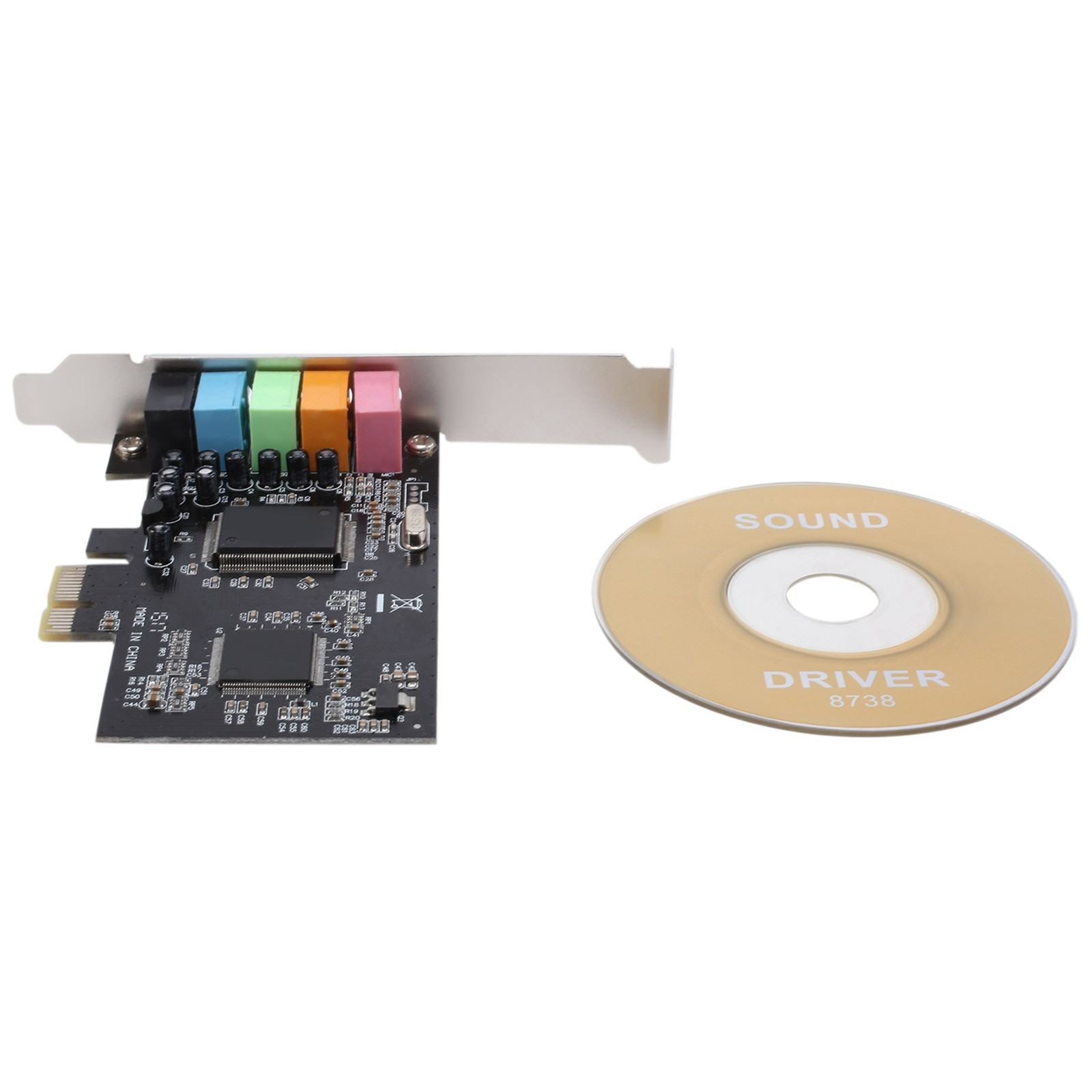 5.1 Internal Sound Card for  10 with Low Profile Bracket, 3D Stereo PCI-E,1284