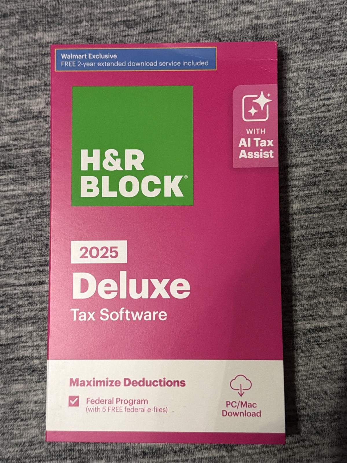 NEW 2025 H&R Block Tax Software Deluxe for Win PC Mac [Key Card] USA Turbotax