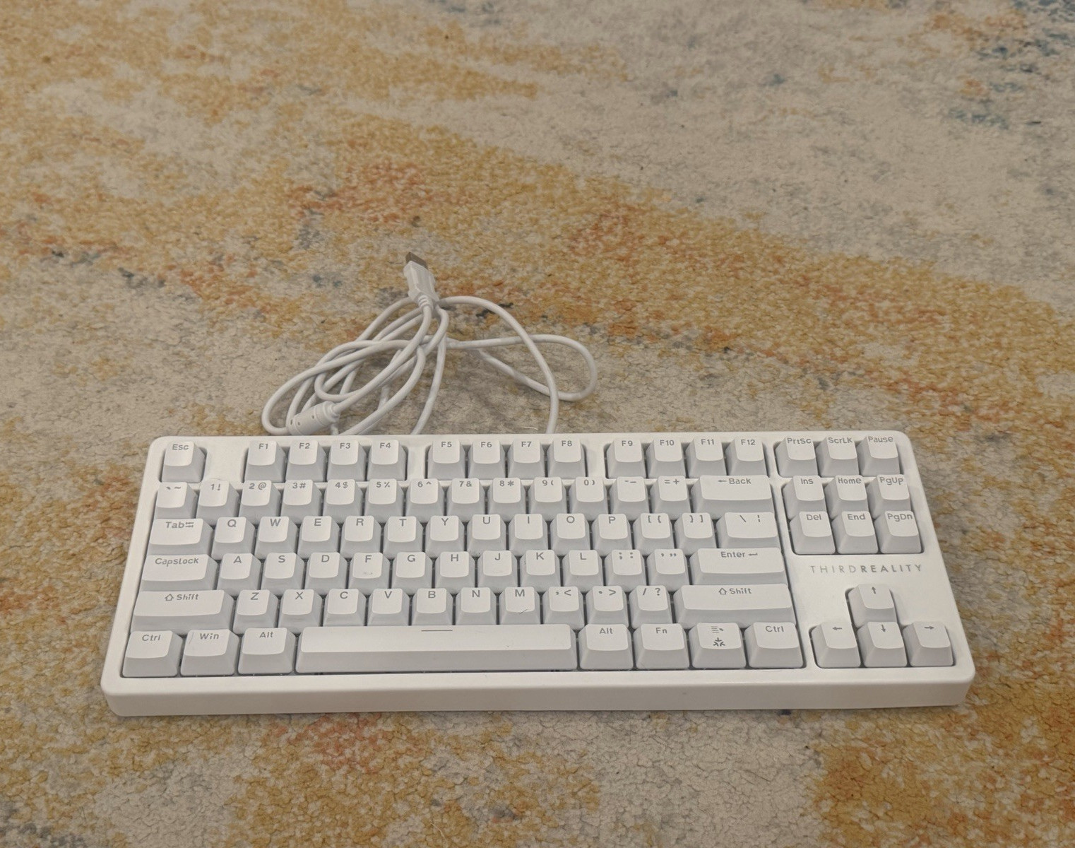 THIRDREALITY Smart Mechanical Keyboard MK1 Matter Wired RGB Hot Swappable White