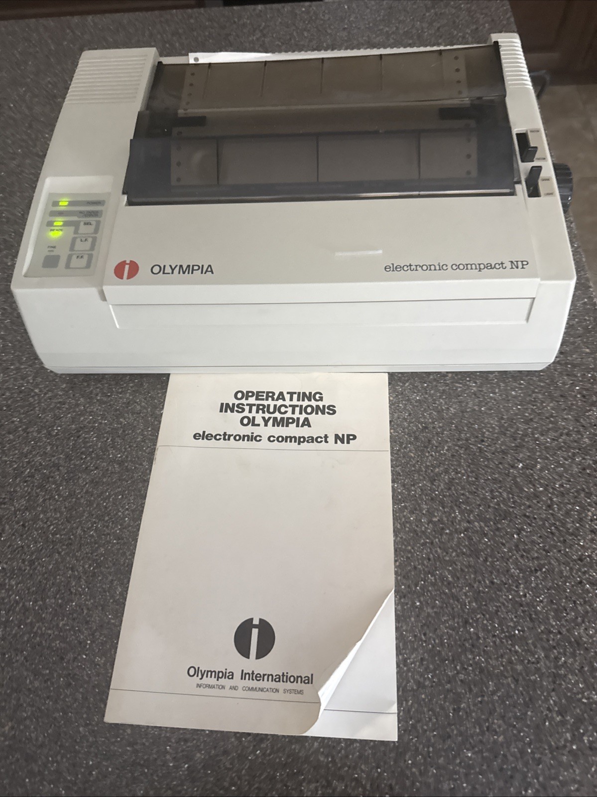 Olympia Electronic Compact Np Model AC 120v Tested Manual From 1980’s Vintage