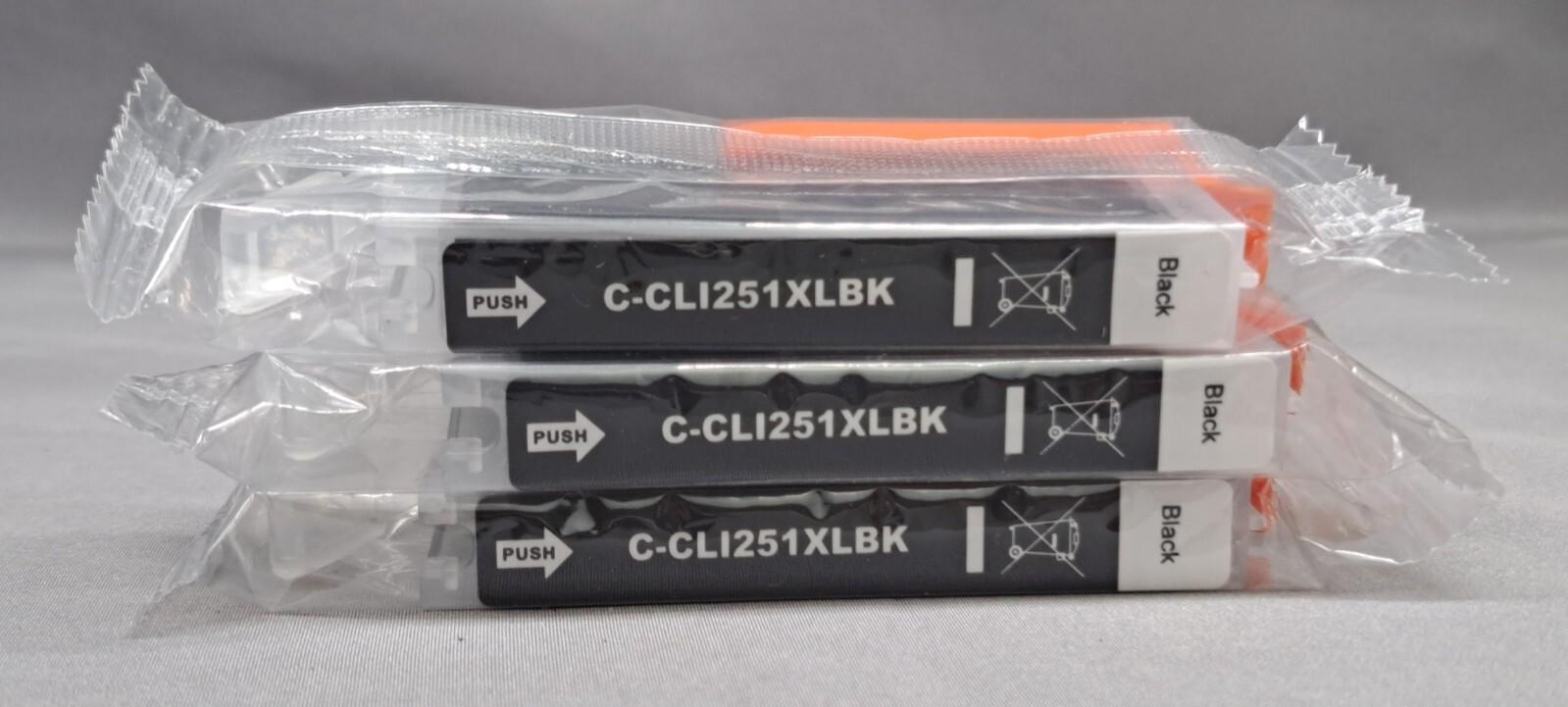 3 compatible cartridges C-CLI251XLBK