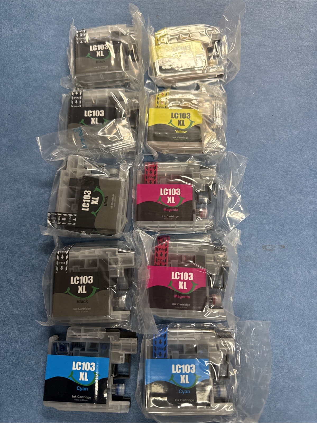 10pk Ink Cartridge For Brother LC103XL LC-103XL MFC-J450dw MFC-J470dw MFC-J870dw