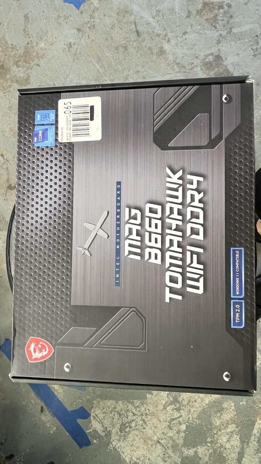 MSI MAG B660 TOMAHAWK WIFI DDR4 LGA1700 HDMI DisplayPort Motherboard used-in box