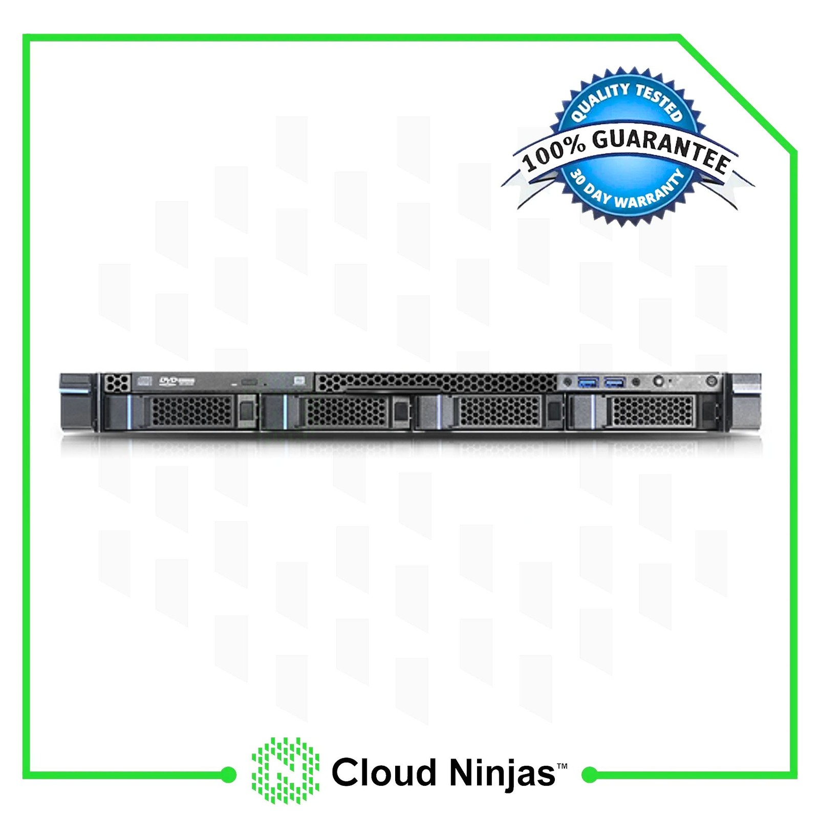 Cloud Ninjas ARS-4LS-2 1U 4 Bay LFF 2x 350W PSU DDR5 M.2 NVMe Barebone Server