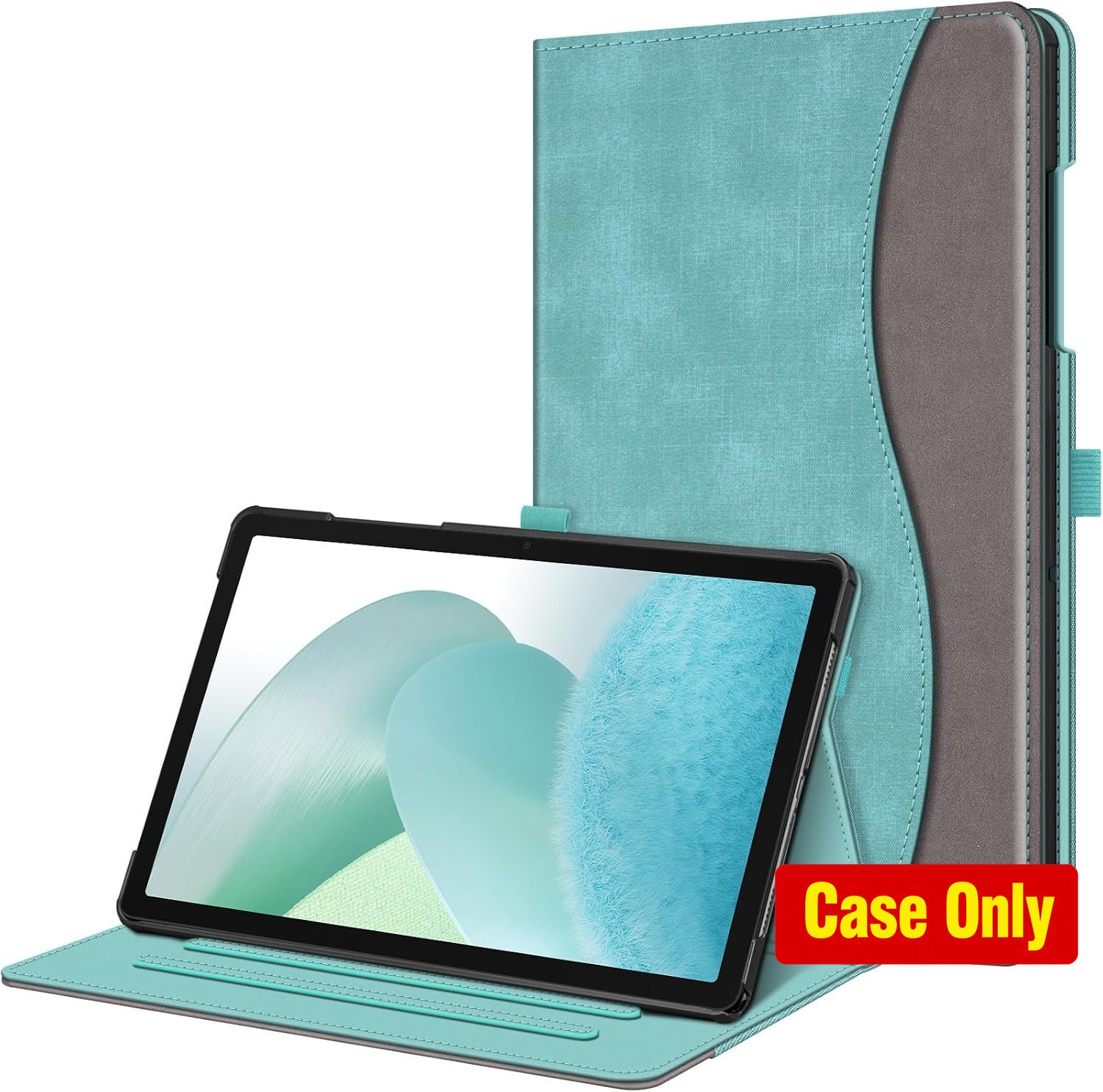 Multi-Angle Viewing Smart Stand Case for Samsung Galaxy Tab A11+/A9+ 11" Turquoi