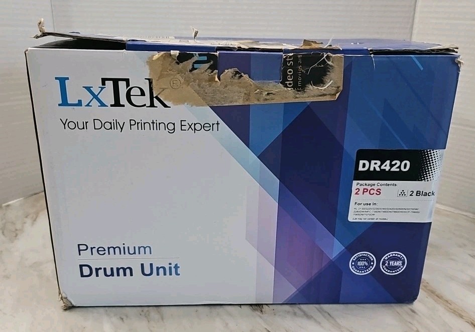 LxTek Compatible DR420 Drum Unit Replacement for Brother DR420 DR 420 TN450 T...