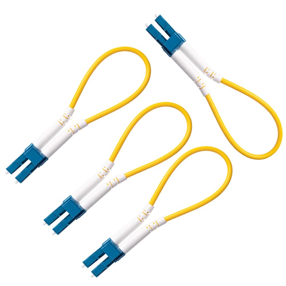 4 PCS Single Mode Loopback Plug Tester LC-UPC Fiber Optical Duplex Cable Adap...