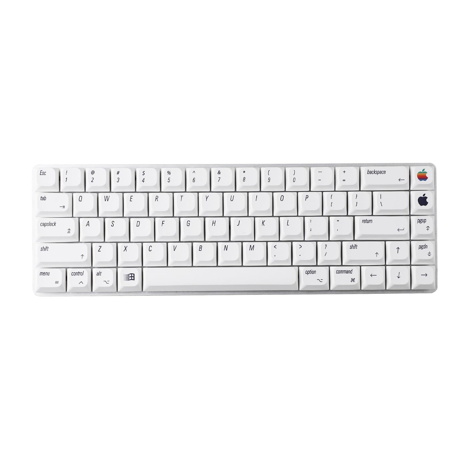 127 PCS Ultra Slim Mac Style MX Low Profile Dye Sub PBT Keycap Mechanical