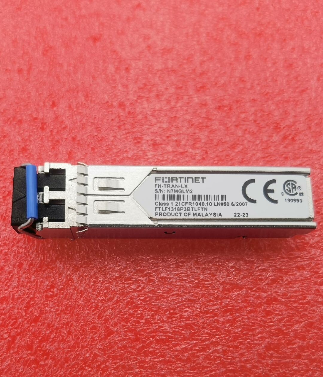 2pcs Fortinet FN-TRAN-LX 1000Base-LX SFP LX Transceiver Module