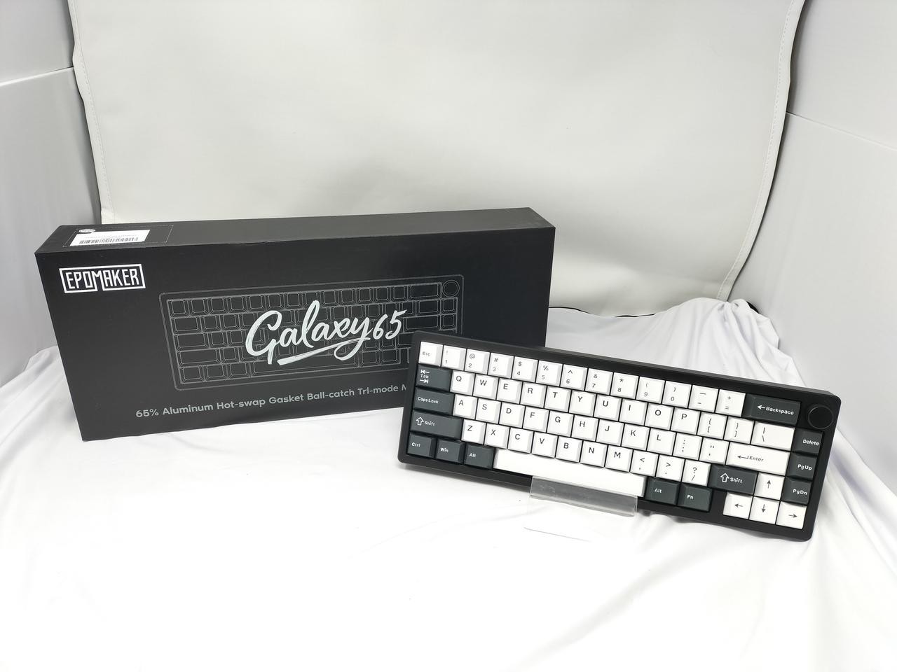 Epomaker Galaxy65 Mechanical Gaming Keyboard, 66 Keys, RGB Backlit, Hot-Swap, W