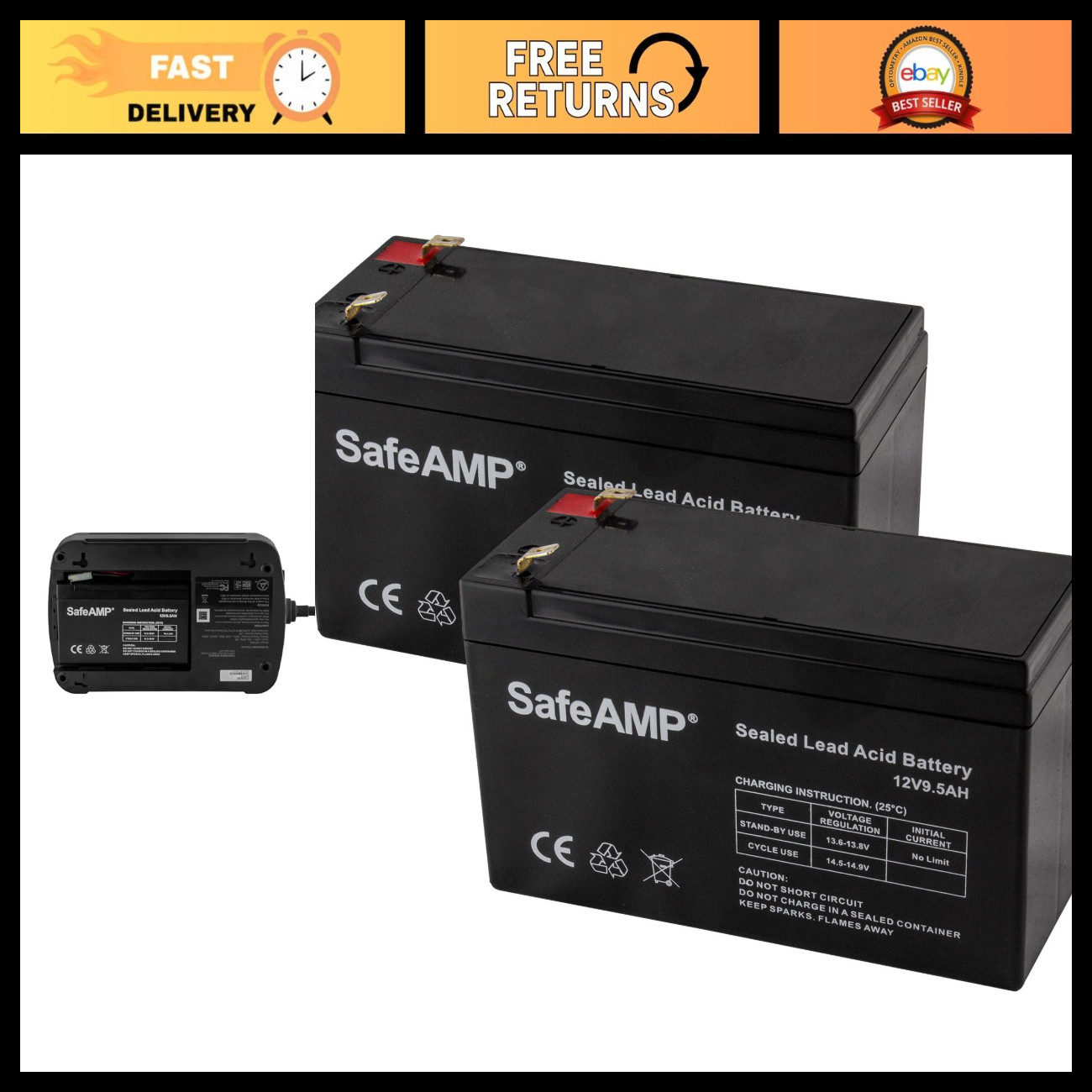 High-Performance UPS Replacement Batteries for APC Models - 2-Pack, Safe & Relia