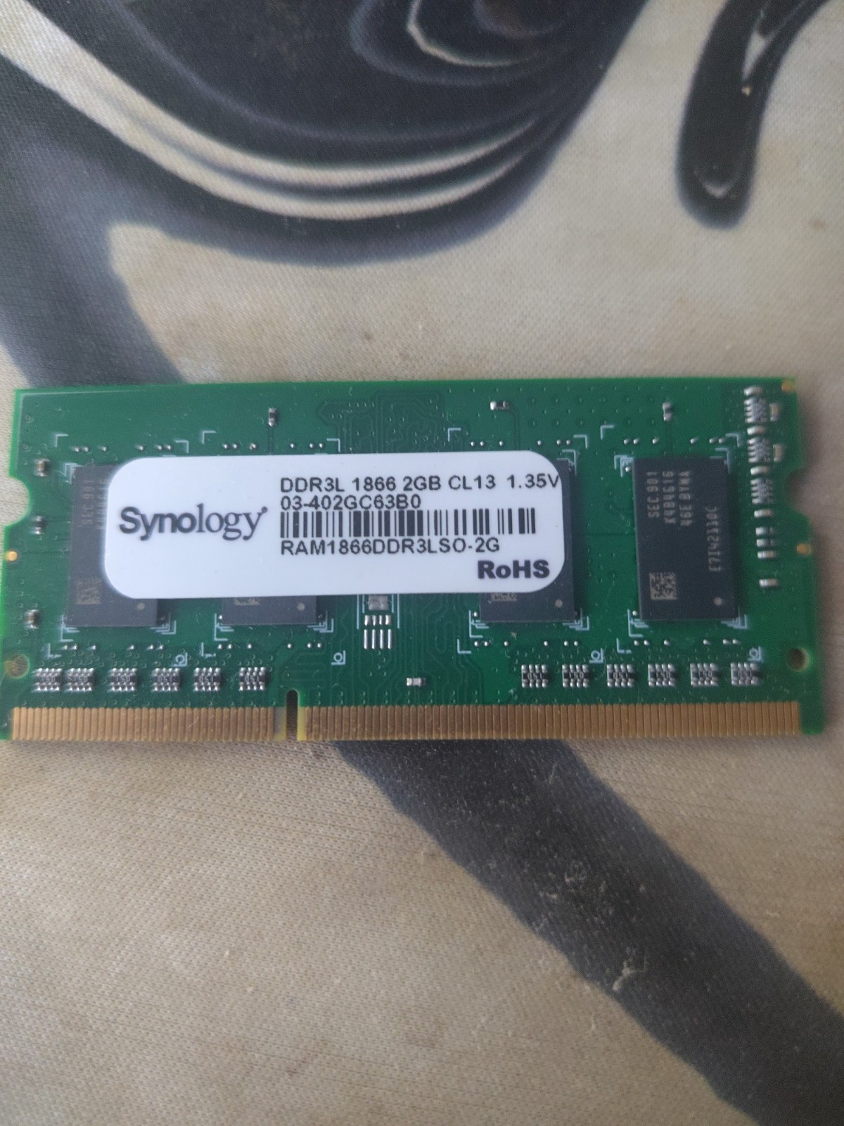 Synology 2GB DDR3L-1866 SO-DIMM NAS RAM RAM1866DDR3LSO-2G Genuine OEM CL13