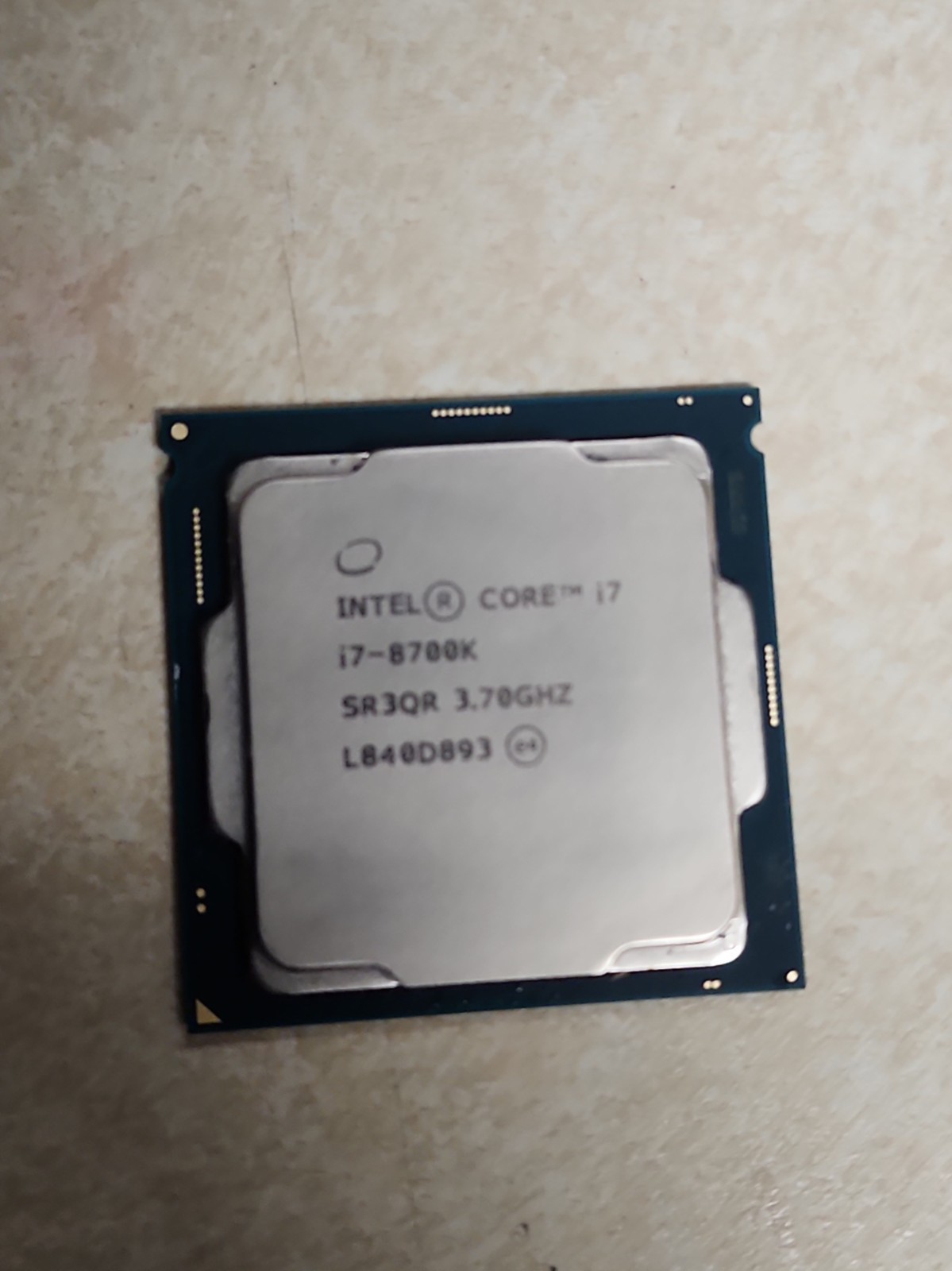 Intel Core i7-8700K 3.70GHz CPU Processor Core i7 8th Gen SR3QR