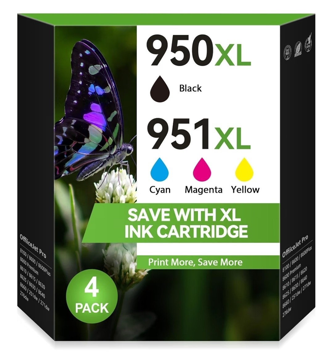 CMYBabee Compatible 950xl 951xl Ink cartridges Combo Pack for HP