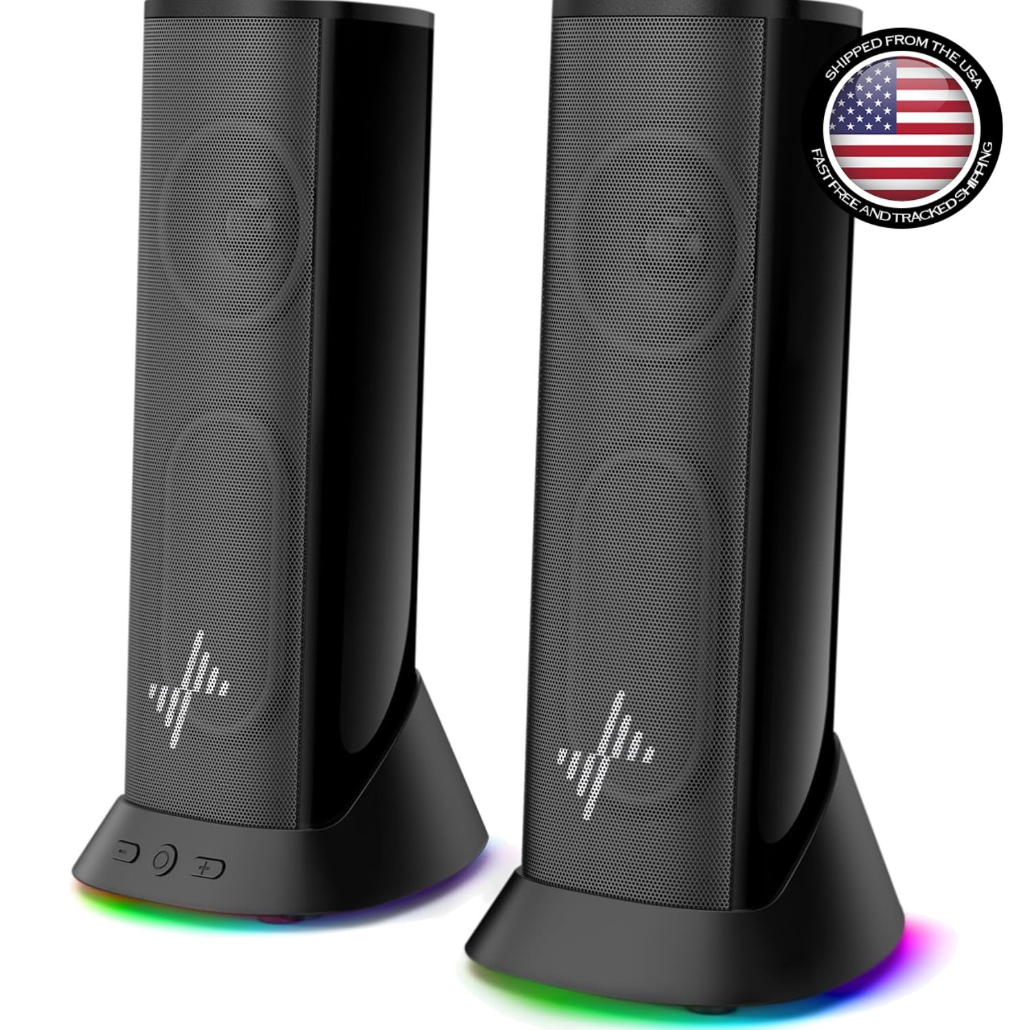 Multi-Device Compatible RGB Sound System - Immersive Audio for Gaming, Music