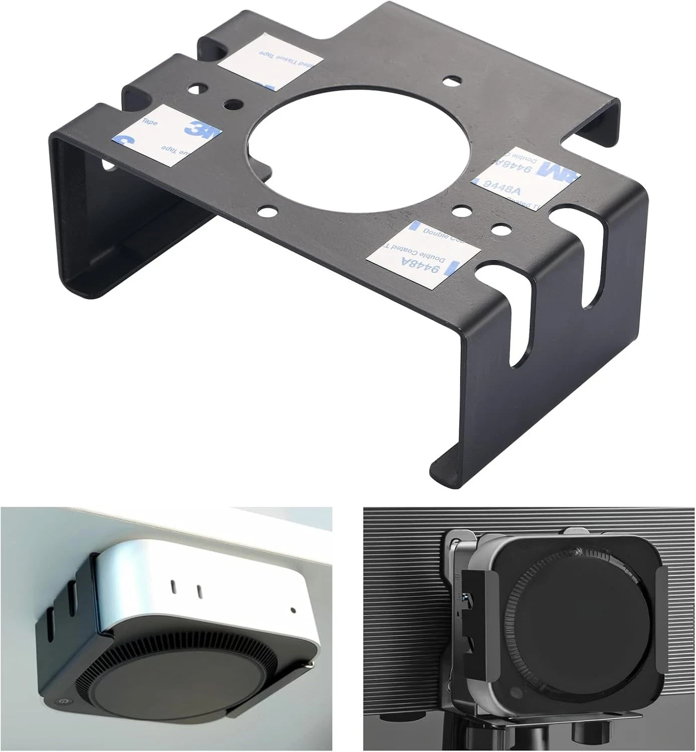 ATMTV All Metal Mac mini M4 Stand- Secure Under Desk Mount for 2024 mini... 