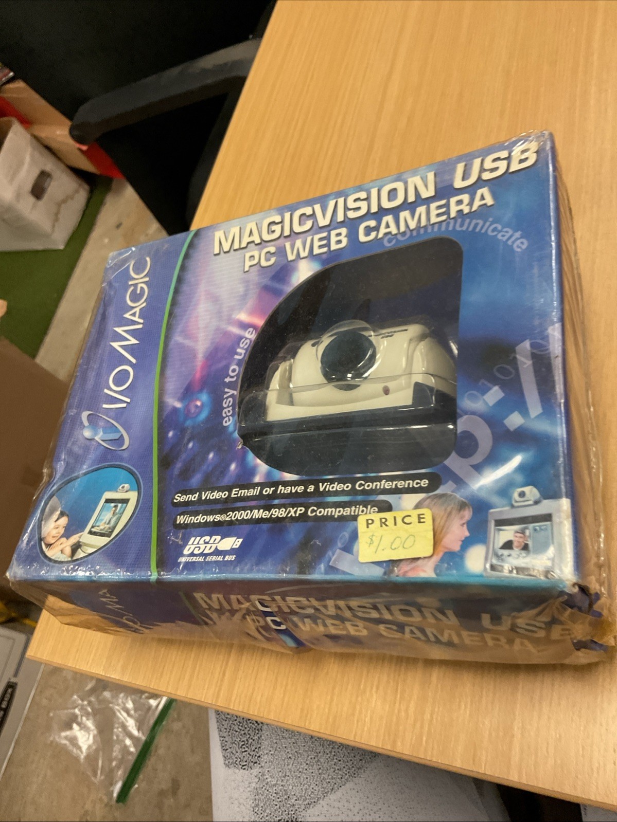 Web Camera:  I/O Magic Vision USB Webcam, Windows 98 NIB Vintage