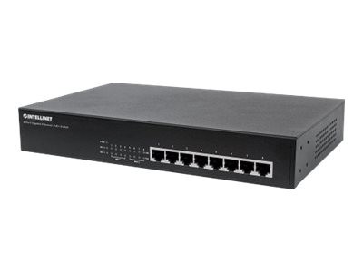 Intracom 560641 Intellinet 8-Port Gigabit Ethernet PoE+ Switch IC, 8 x PoE Port
