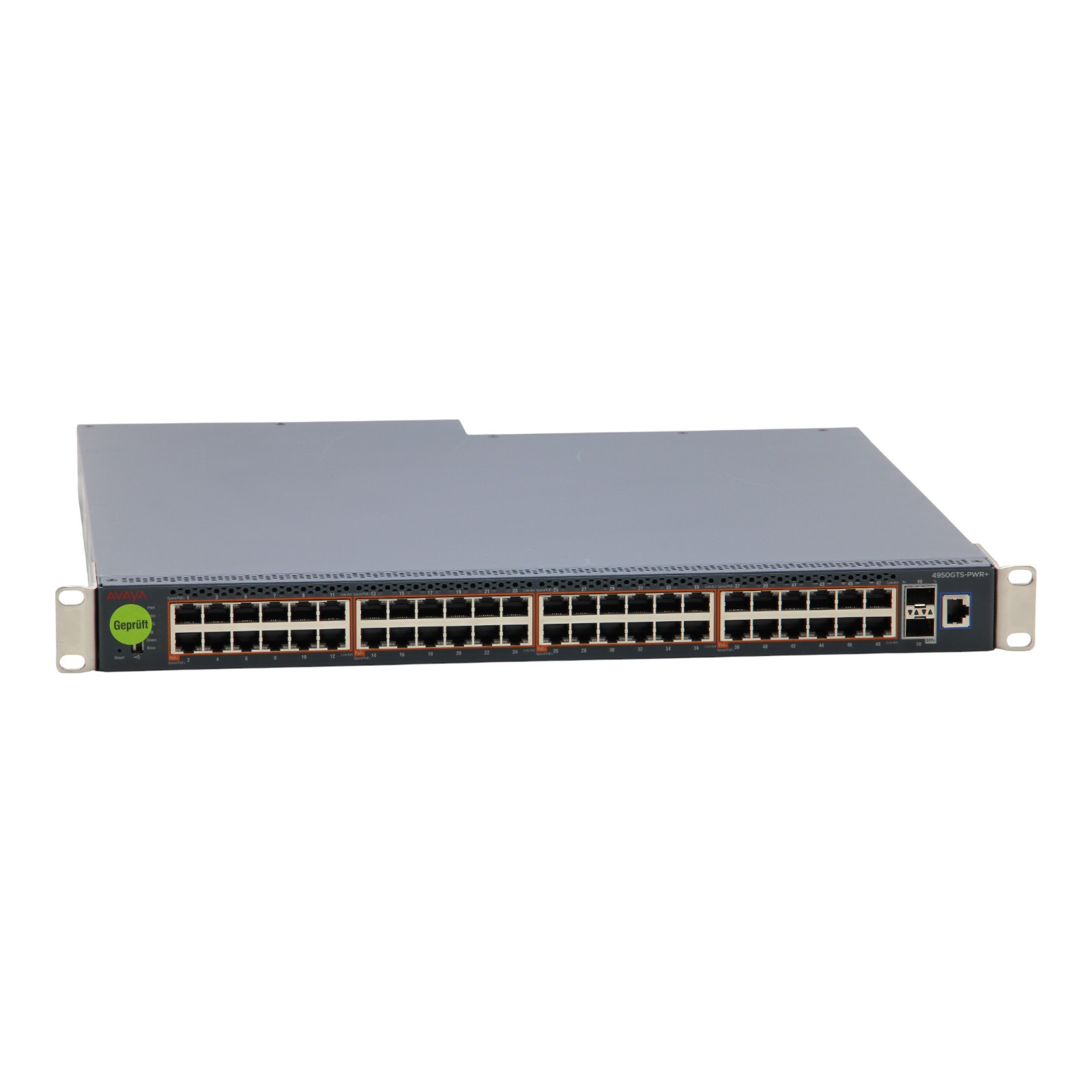 Avaya 4950GTS-PWR+ 48-Port GbE RJ-45 2x 10GbE SFP+ Red. PSU Managed L3 Switch