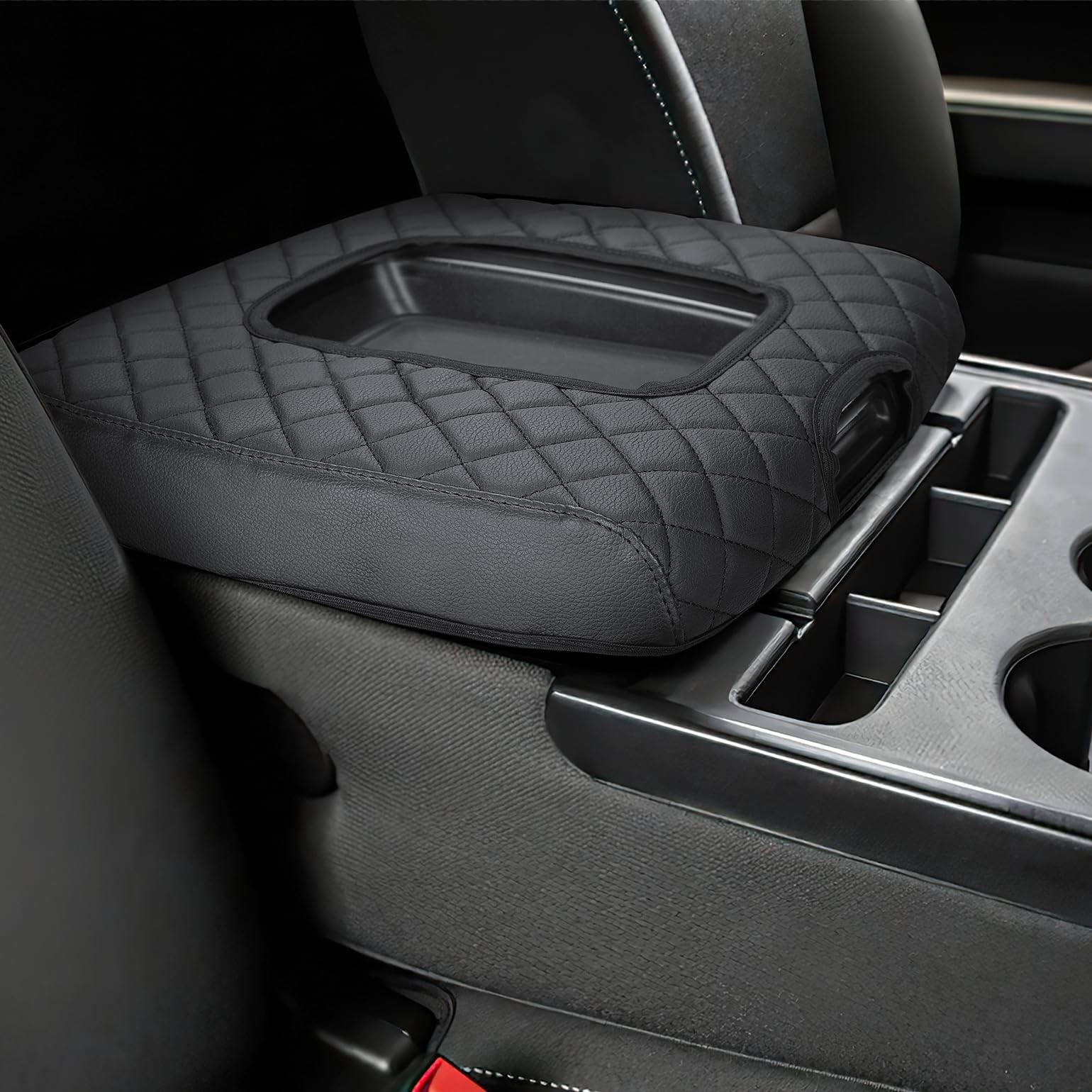 JOYTUTUS Center Console Cover Compatible with Silverado Sierra 2014 2015 2016 20