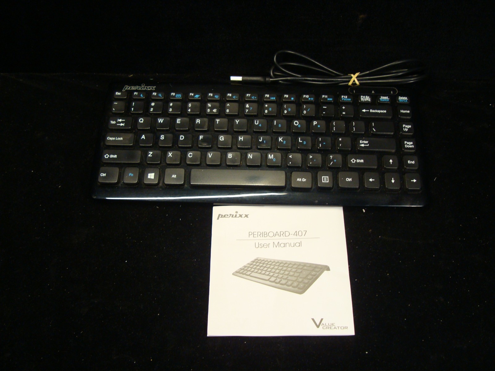 Perixx PERIBOARD-407B US Wired USB Mini Keyboard
