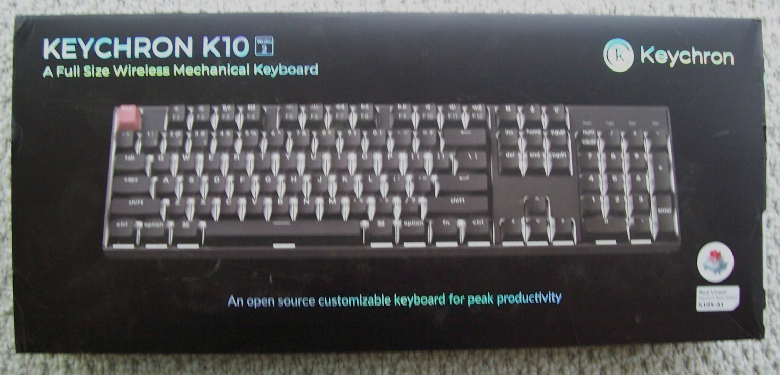 Keychron K10 Wireless Mechanical Keyboard Version 2 Backlight Red Switch