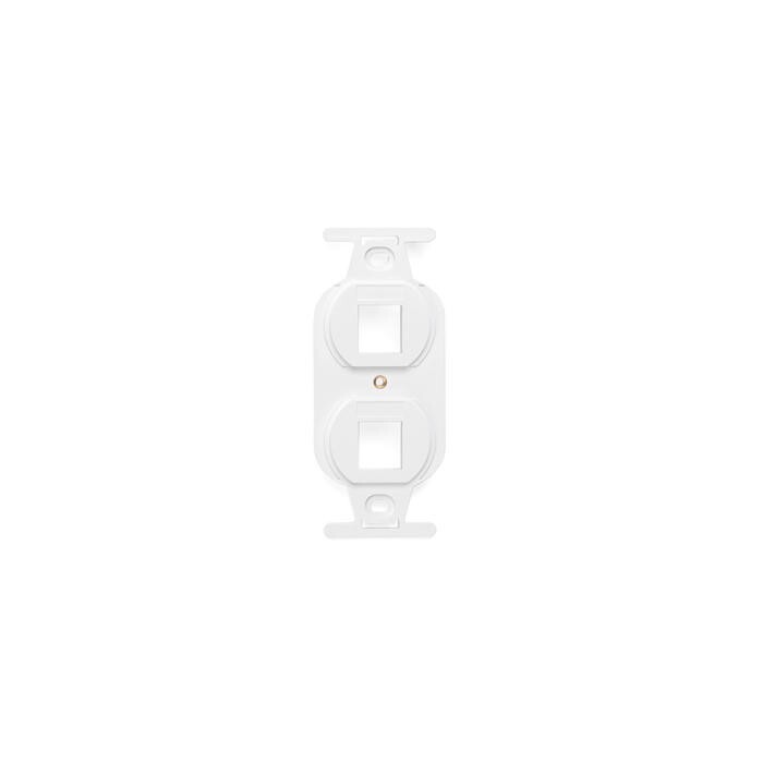 Leviton 41087-2WP Quickport Duplex Type 106 Insert 2-Port White