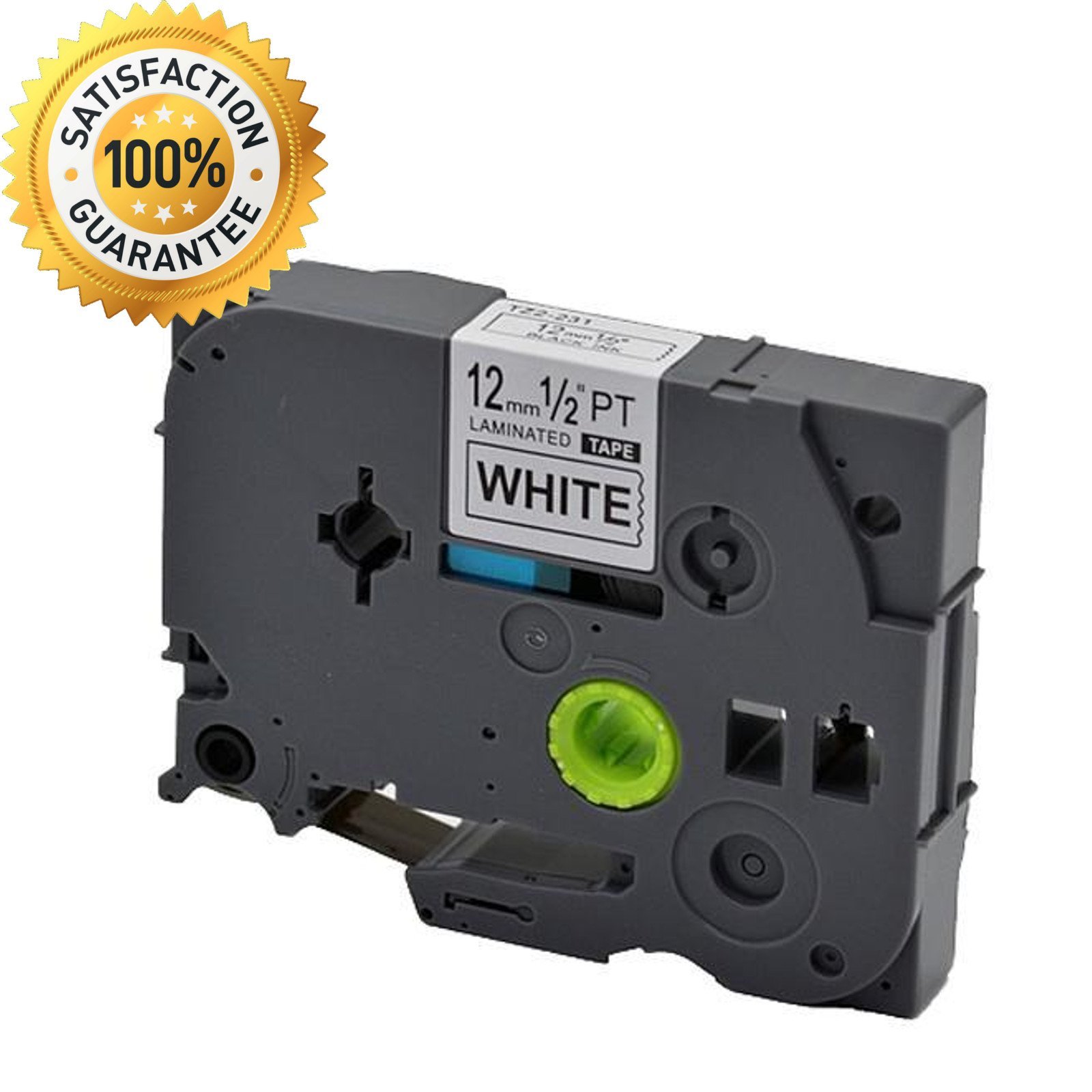 Label Maker Tape 12mm for Bro P-Touch TZ-231 TZe-231 PT-D210 Black on White