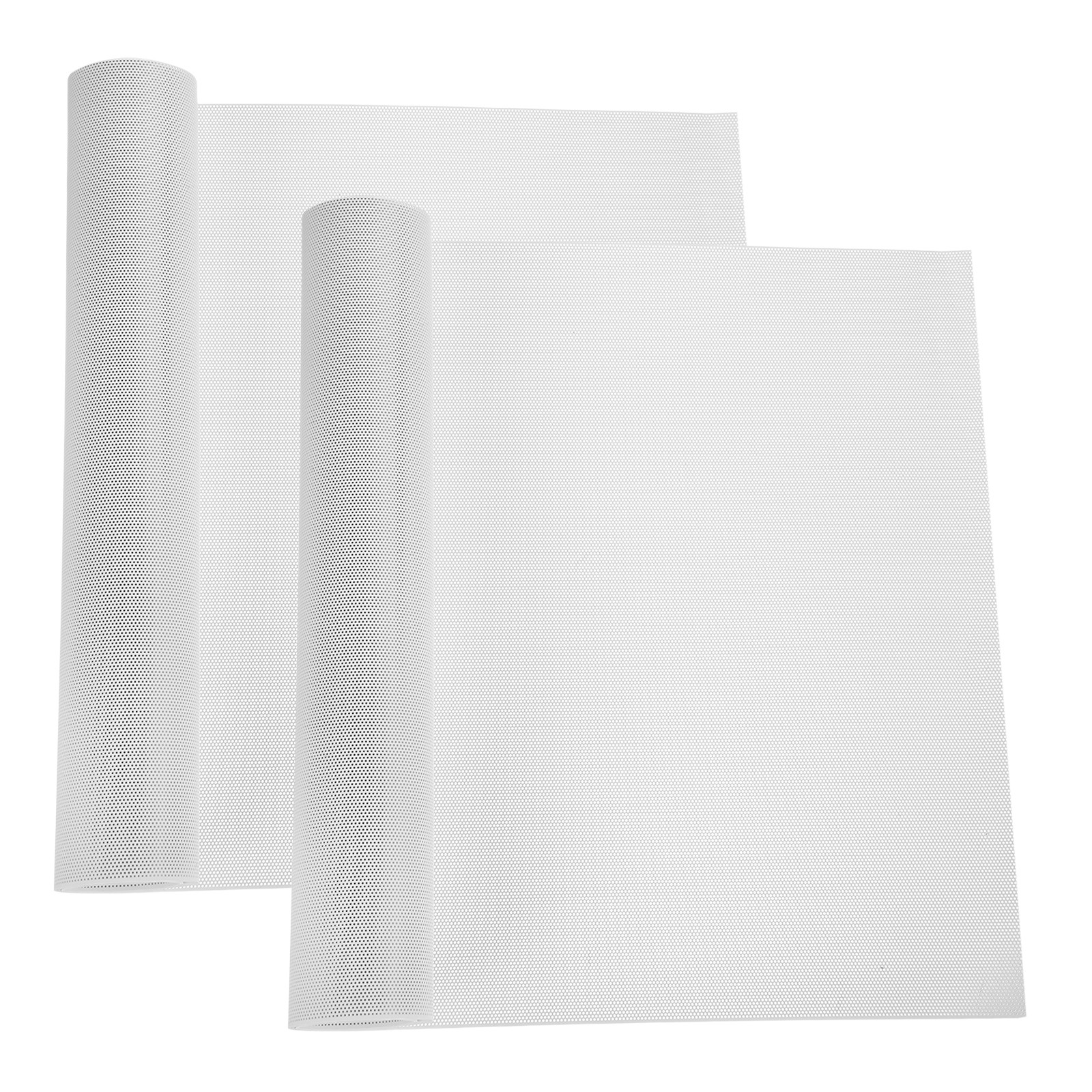 2Pcs 400x300mm PC Case Dust Mesh Filter PVC Dustproof Filter Cover, White(0.8mm)
