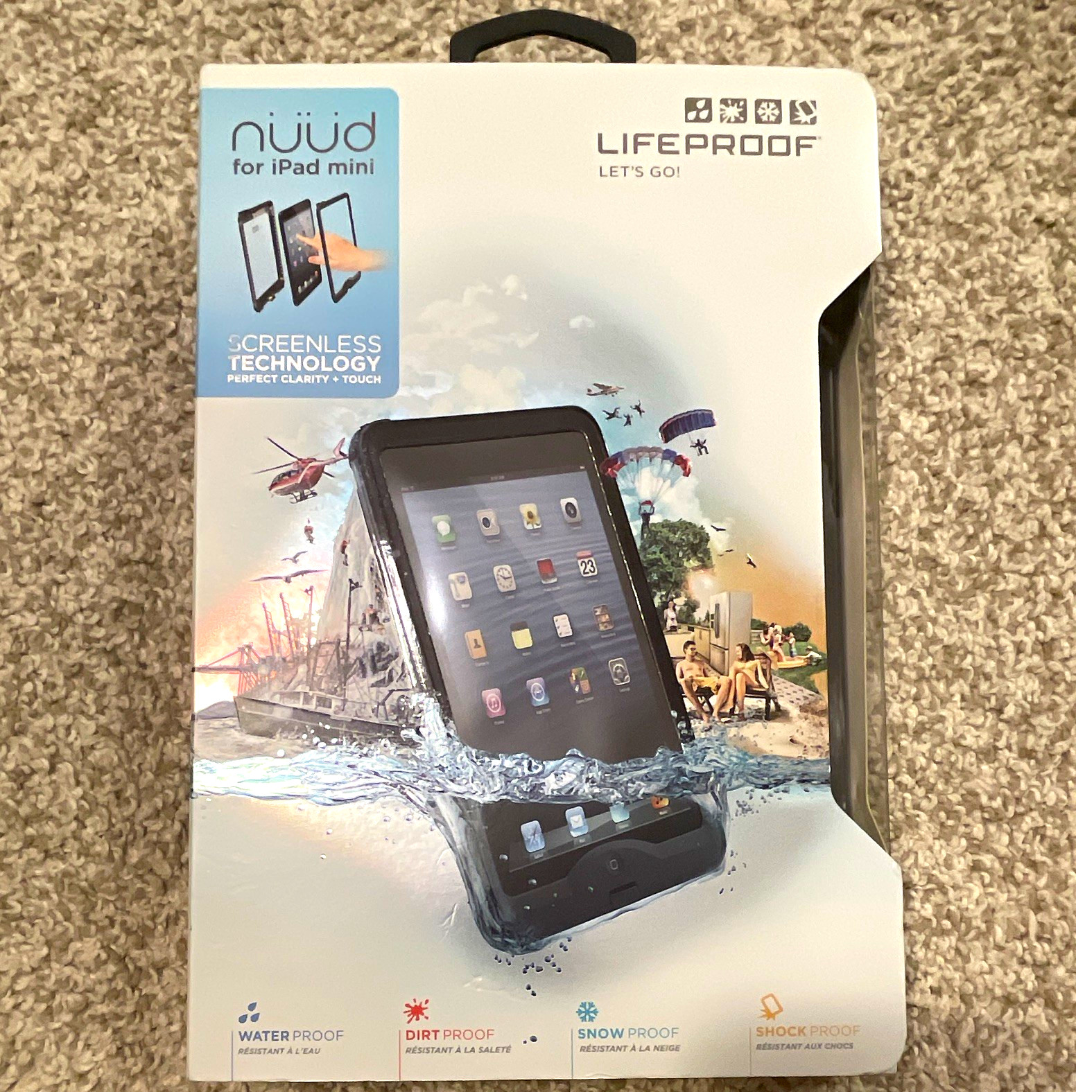 LifeProof nuud Waterproof Shockproof Case for Apple iPad mini 7.9in Black