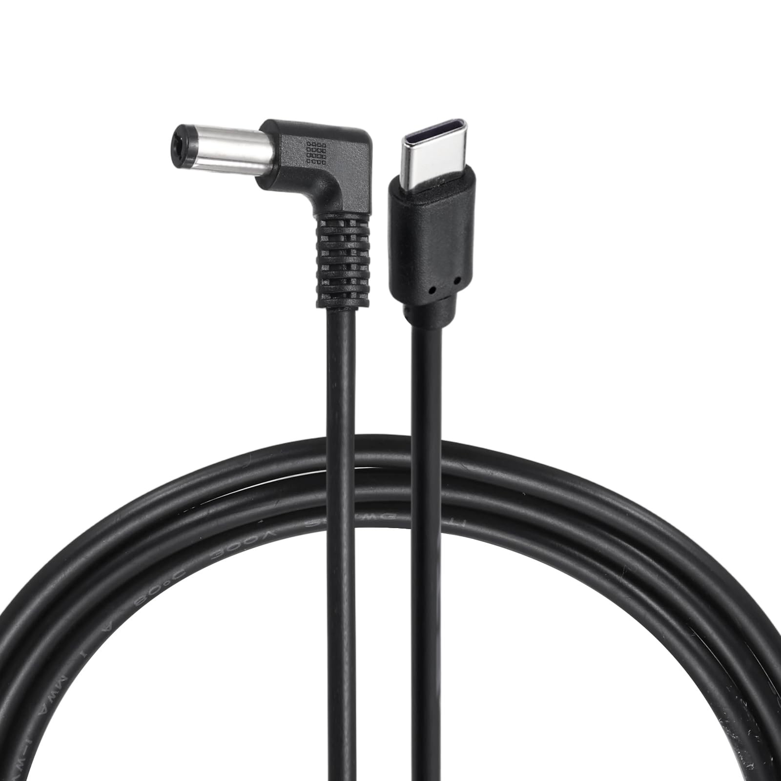 MECCANIXITY USB C to DC Power Cable 12V 3A 36W 5.5x2.1mm 2.0m/6.6ft, Black