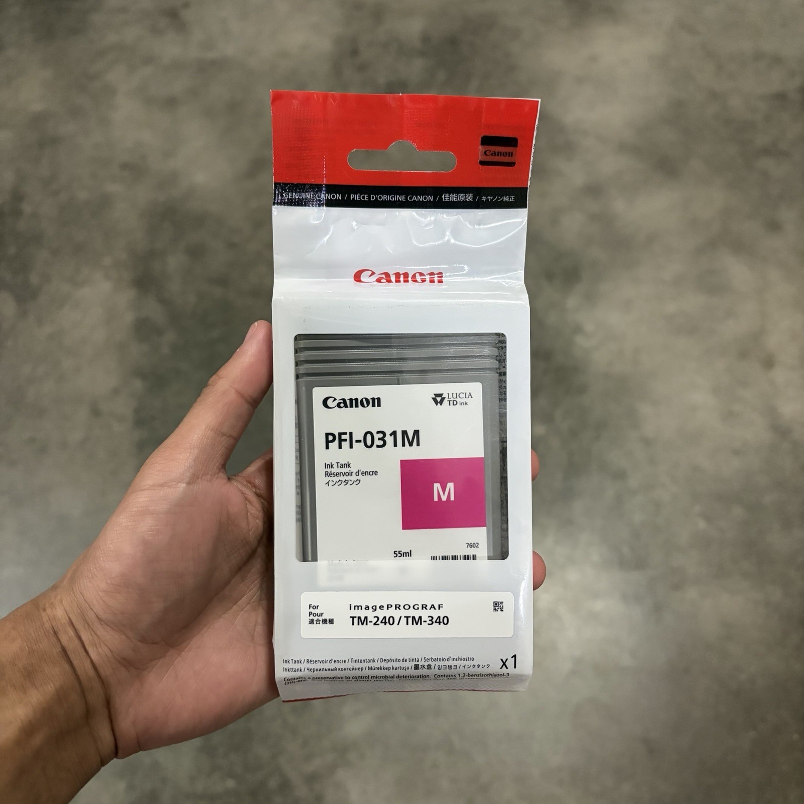 Genuine Canon Ink PFL-031M Magenta Image PROGRAF TM-240 TM-340 55ml 2026.09